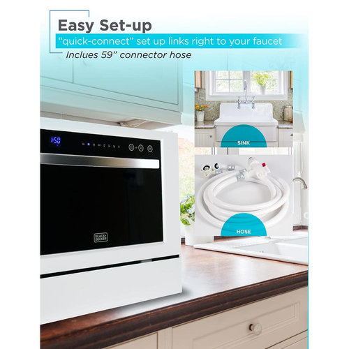BLACK+DECKER Countertop Dishwasher
