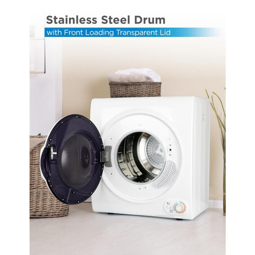 Commercial Care 3.5 Cu. Ft. Portable Dryer, 120V Front Loading Dryer Machine Holds Up To 13.2 lbs.